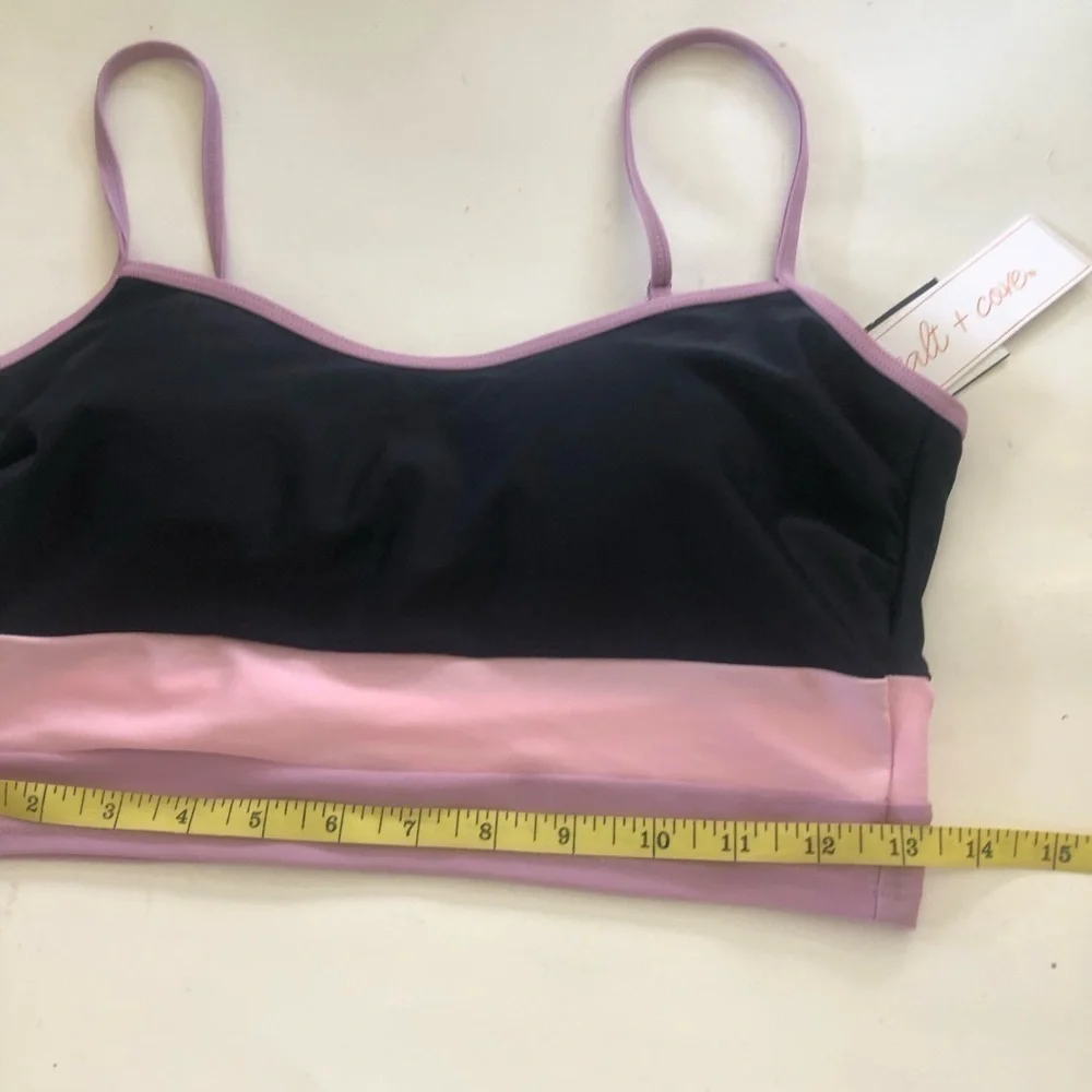 Salt +Cove Colorblock Longline Bikini Set Size M